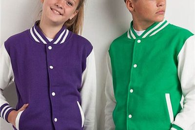 Boy and girl school sport baseball jackets (1)