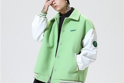 Casual lapel baseball uniform jacket wholesale (3)