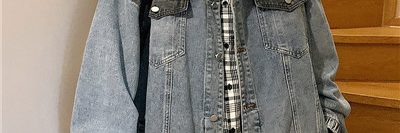 Casual solid color high street denim varsity jacket (5)