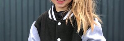 Cheap dark black girls baseball jackets wholesale (2)