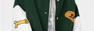 Chenille patch thick college letterman jacket (3)