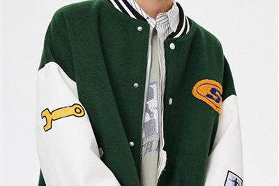 Chenille patch thick college letterman jacket (3)