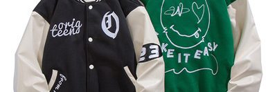 Embroidered hip hop high street mens varsity jacket (2)