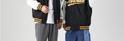 Embroidered long-sleeved American varsity jacket (3)