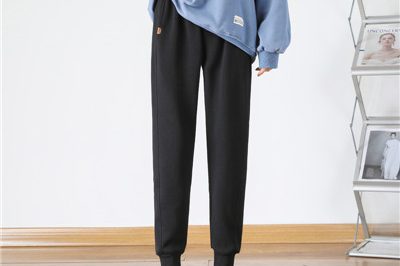 Embroidered women sweatpants wholesale (4)