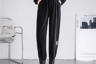 Fall new slim casual straight-leg sweatpants for women (2)