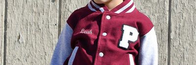 Girls good quality patch design versity jackets (1)