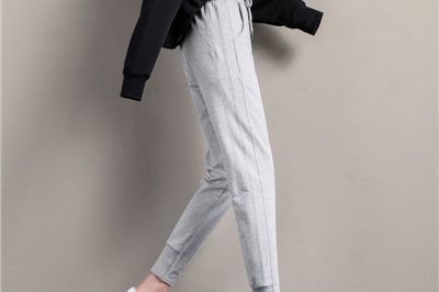Loose and thin elastic waist women sweatpants (4)