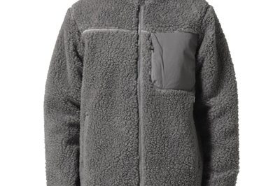 Men color block vintage fleece sherpa jacket (1)