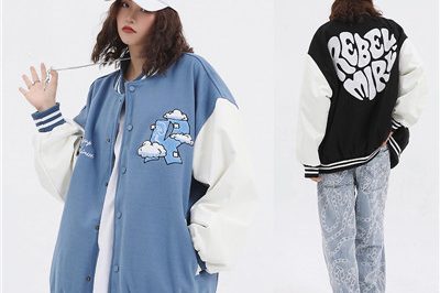 Original design oversize college embroidered jacket (4)