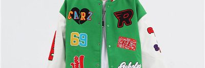 Patch logo punk oversize varsity jacket for sale (3)