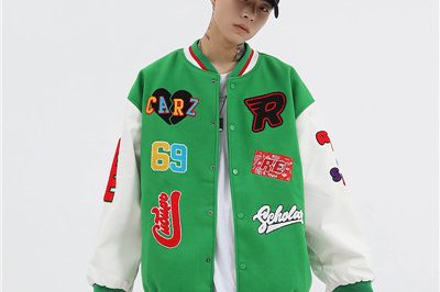 Patch logo punk oversize varsity jacket for sale (3)
