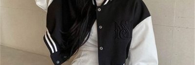 Popular design ladies cotton casual crop varsity jackets (1)