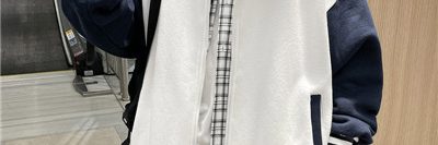 Simple print hooded good quality varsity jacket (2)