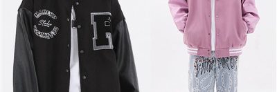 Stitching leather sleeves high street jackets hot sell (8)