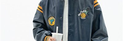 Street style men’s pu leather varsity jacket (2)