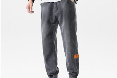 Top quality men’s casual loose denim trousers (3)