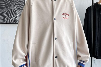 Trendy loose varsity jacket factpory hot sale (4)