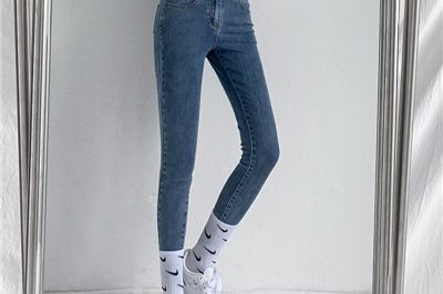 Trendy women’s high quality denim slim pants wholesale (4)
