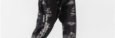 Washed gradient tie-dye printed loose mens jeans (2)