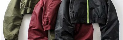 Wholesale ladies atin cropped bomber baseball jacket (2)