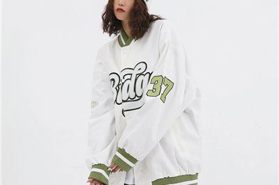 Wholesale letter embroidery oversize varisty jacket (1)