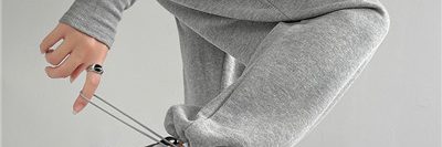 Women’s drawstring loose and thin sweatpants (1)