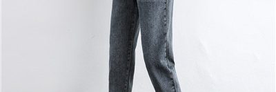 Women’s harem double breasted jeans hot sale (1)