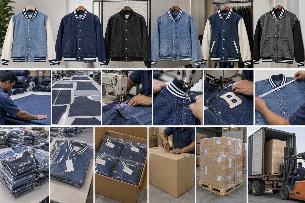 Denim Varsity Jackets